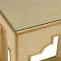Yangon Raffia Console Close Up