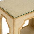 Yangon Raffia Side Table Close Up