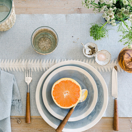 Petite Duck Clam Stoneware Spoon From Dear Keaton