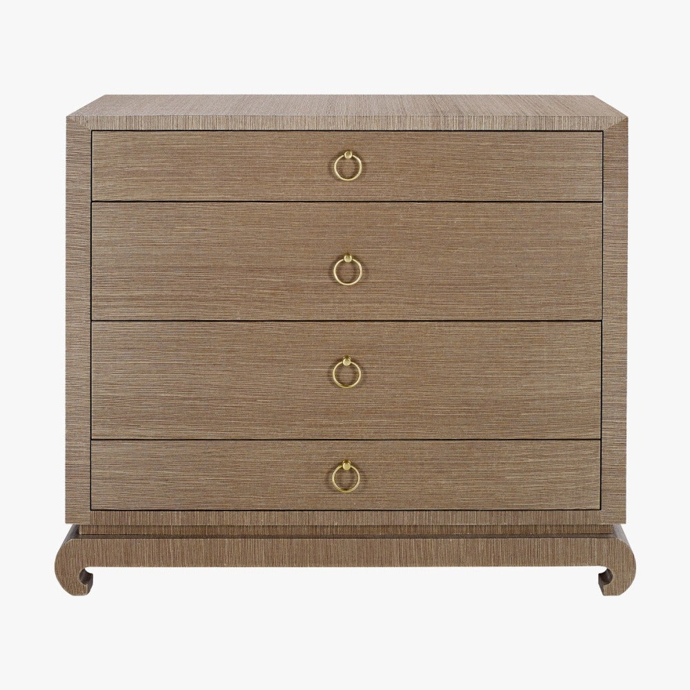 Zen Brown Grasscloth Chest by Dear Keaton