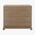 Zen Brown Grasscloth Chest