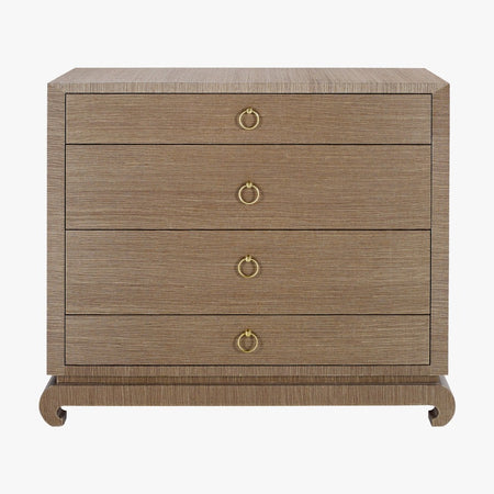 Zen Brown Grasscloth Chest