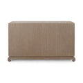 Zen Brown Grasscloth Dresser Back