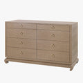 Zen Brown Grasscloth Dresser
