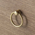 Zen Brown Grasscloth Hardware Detail