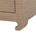 Zen Brown Grasscloth Side Table Leg
