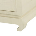 Zen Natural Grasscloth Dresser Chow Style Foot