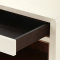 Zen Natural Grasscloth Side Table Close Up