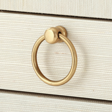 Zen Natural Grasscloth Side Table Hardware