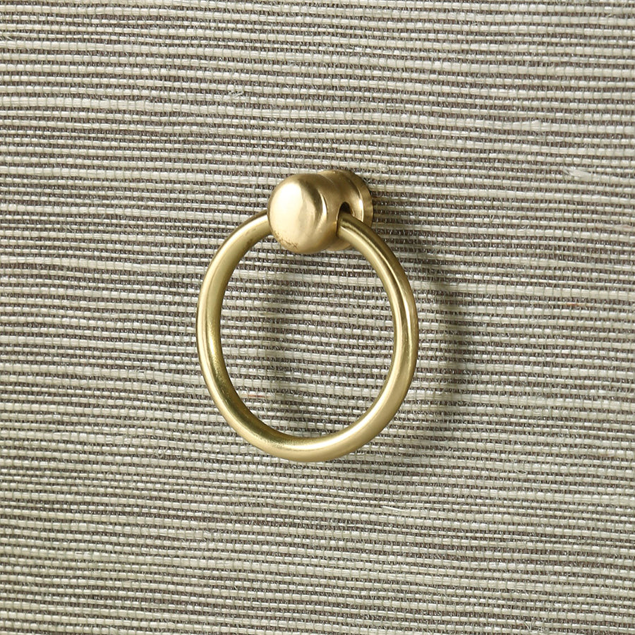 Zen Sage Grasscloth Hardware Detail