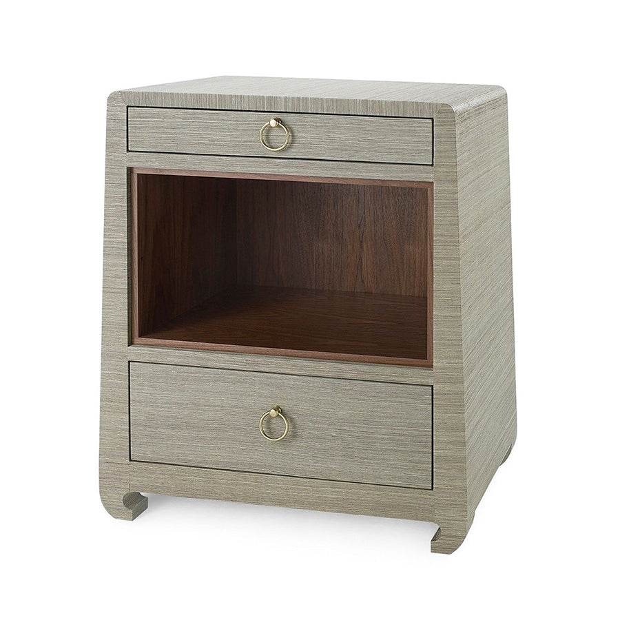 Zen Sage Grasscloth Side Table From Dear Keaton