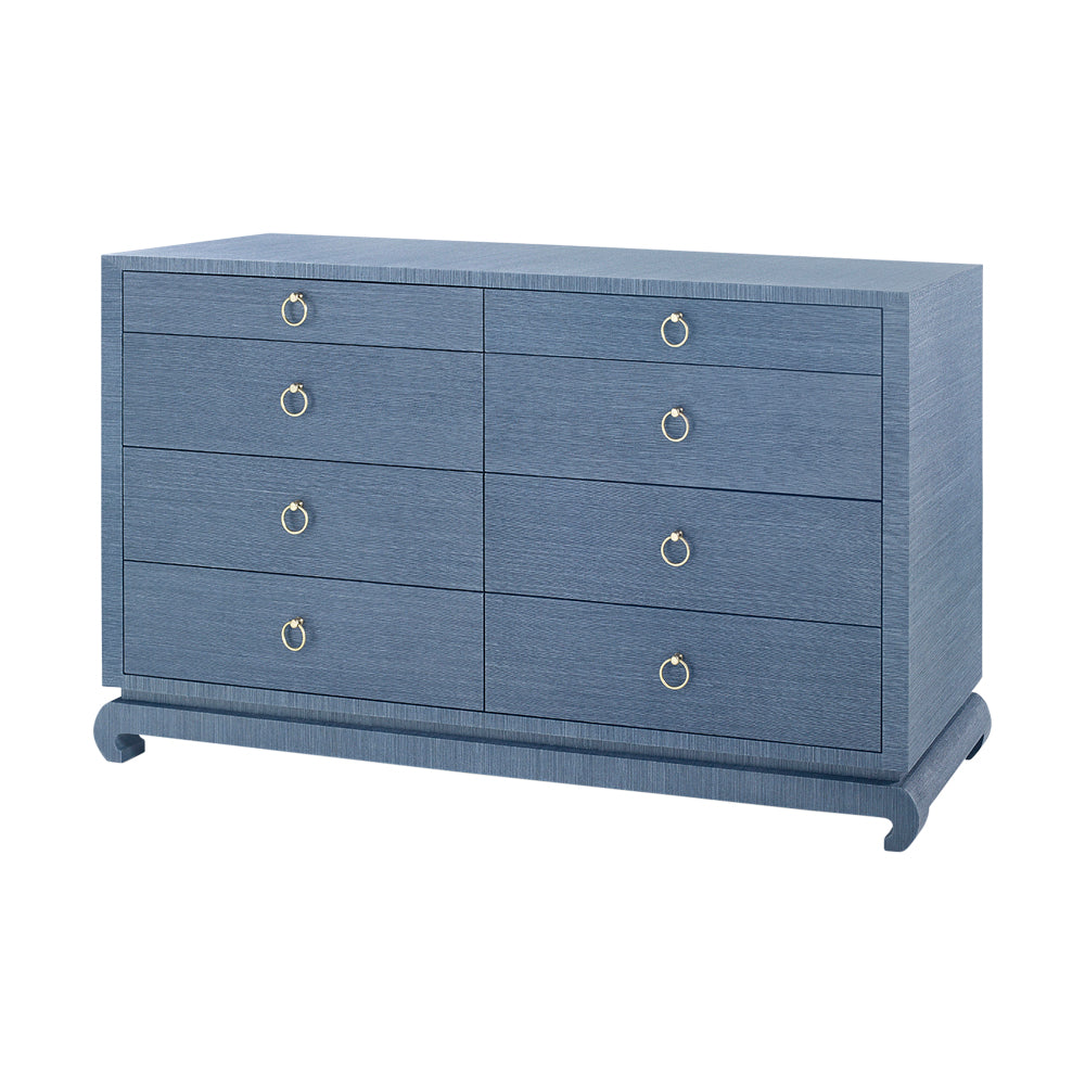 Zen Navy Grasscloth Dresser From Dear Keaton