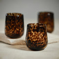 Tortoise Stemless Glass Set Styled