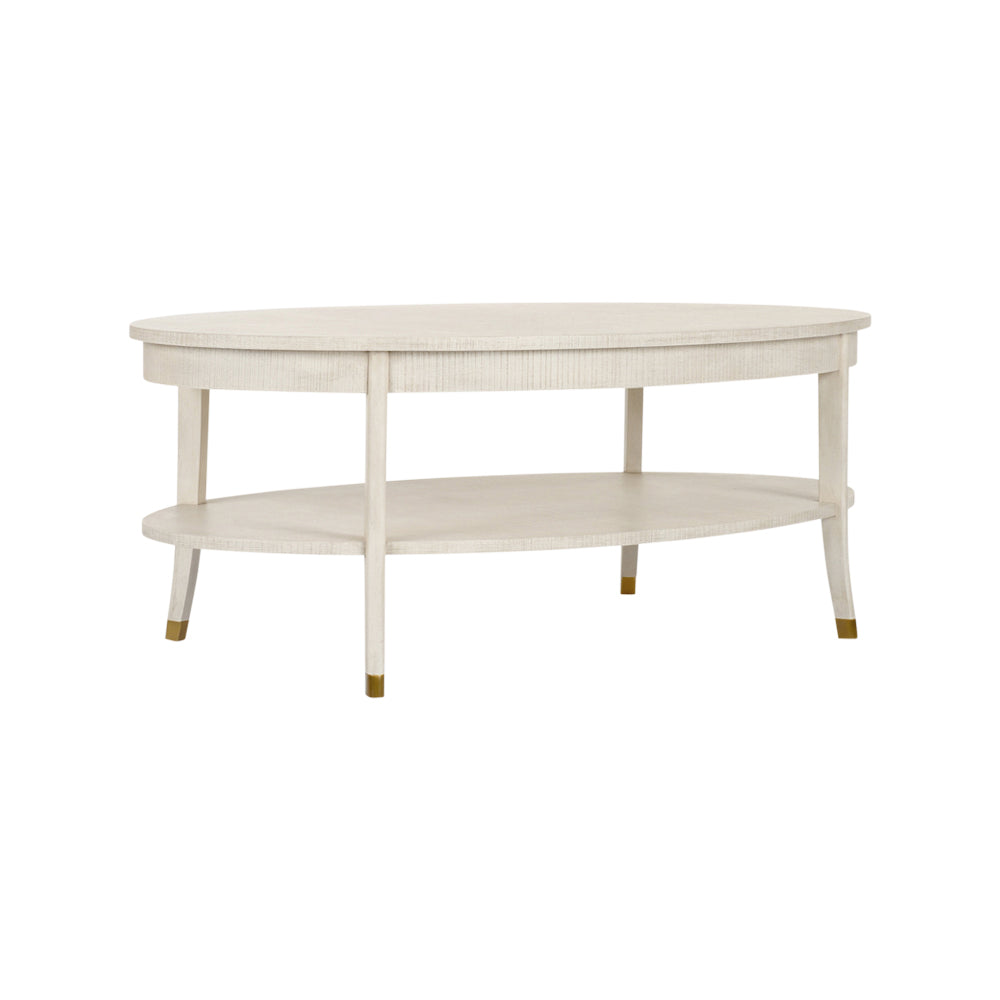 Zolman Cocktail Table - cerused oak finish