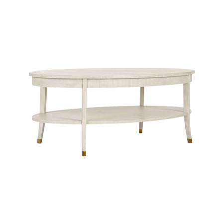 Zolman Cocktail Table - cerused oak finish