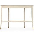 Zolman Demilune Console - cerused oak back view