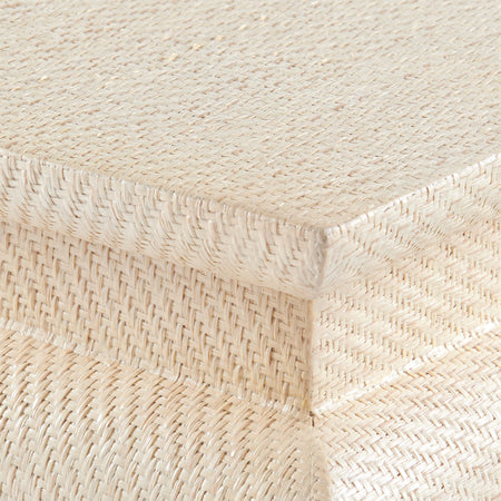 Zuri Grasscloth Console Close Up