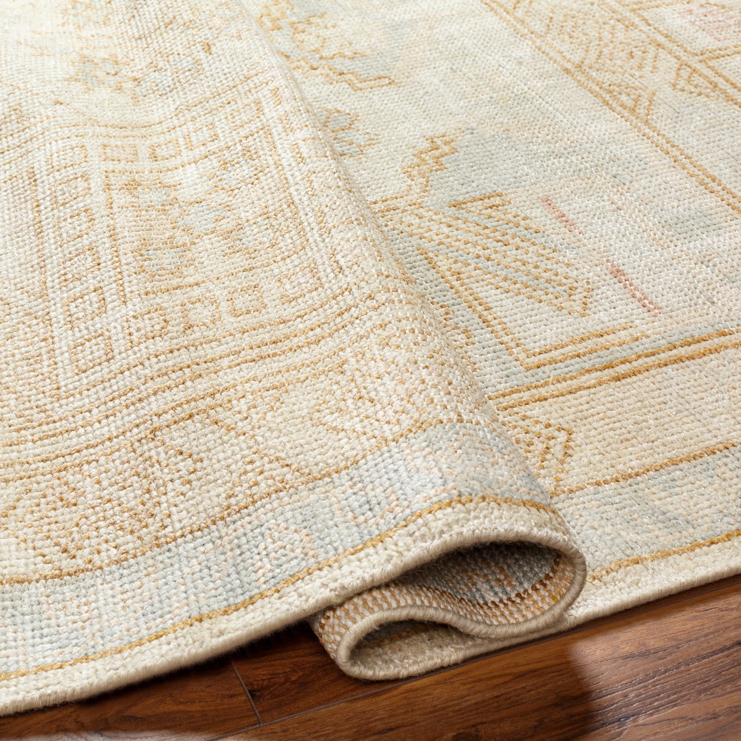 Saltillo Rug Fold Detail